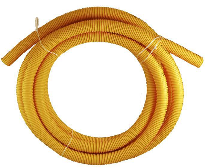 Korrugerad Slang Gul () Korrugerad Slang Gul